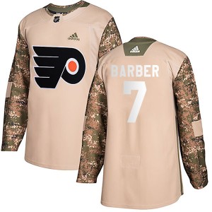 Youth Philadelphia Flyers Bill Barber Adidas Authentic Veterans Day Practice Jersey - Camo
