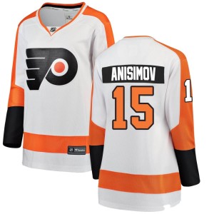 Women's Philadelphia Flyers Artem Anisimov Fanatics Branded Breakaway Away Jersey - White
