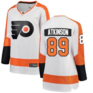 Women's Philadelphia Flyers Cam Atkinson Fanatics Branded Breakaway Away Jersey - White