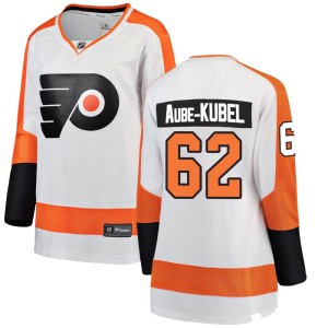 Women's Philadelphia Flyers Nicolas Aube-Kubel Fanatics Branded Breakaway Away Jersey - White