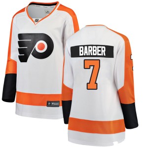 Women's Philadelphia Flyers Bill Barber Fanatics Branded Breakaway Away Jersey - White