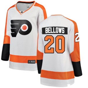Women's Philadelphia Flyers Kieffer Bellows Fanatics Branded Breakaway Away Jersey - White