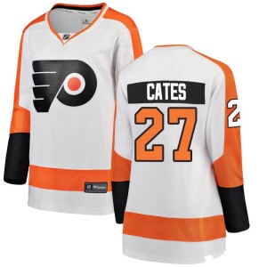 Women's Philadelphia Flyers Noah Cates Fanatics Branded Breakaway Away Jersey - White