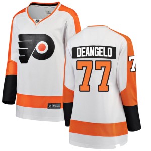 Women's Philadelphia Flyers Tony DeAngelo Fanatics Branded Breakaway Away Jersey - White