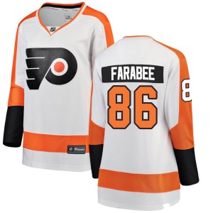 Women's Philadelphia Flyers Joel Farabee Fanatics Branded Breakaway Away Jersey - White