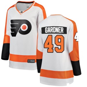 Women's Philadelphia Flyers Rhett Gardner Fanatics Branded Breakaway Away Jersey - White