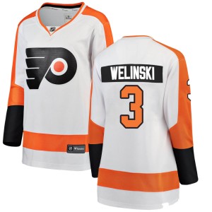 Women's Philadelphia Flyers Andy Welinski Fanatics Branded ized Breakaway Away Jersey - White