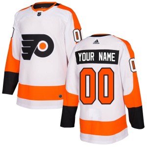 Men's Philadelphia Flyers Custom Adidas Authentic Jersey - White