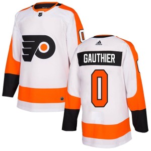 Men's Philadelphia Flyers Cutter Gauthier Adidas Authentic Jersey - White