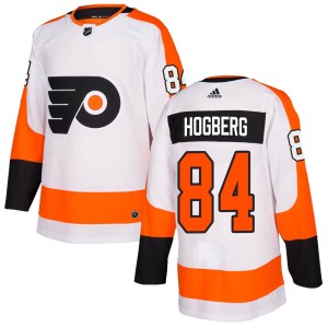 Men's Philadelphia Flyers Linus Hogberg Adidas Authentic Jersey - White