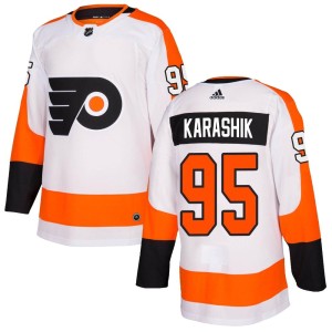 Men's Philadelphia Flyers Adam Karashik Adidas Authentic Jersey - White