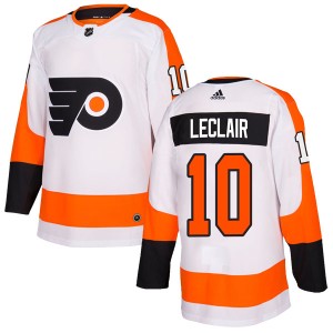 Men's Philadelphia Flyers John Leclair Adidas Authentic Jersey - White