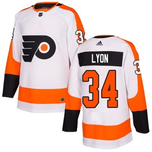 Men's Philadelphia Flyers Alex Lyon Adidas Authentic Jersey - White