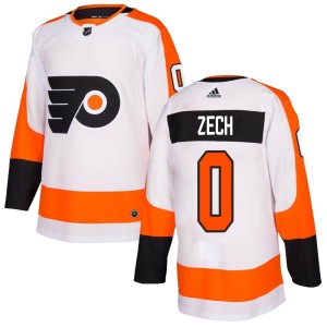 Men's Philadelphia Flyers Cooper Zech Adidas Authentic Jersey - White