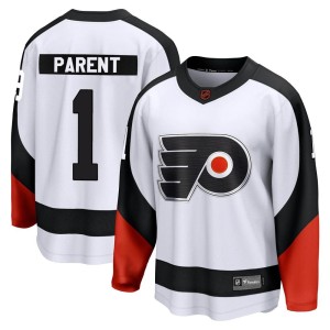 Men's Philadelphia Flyers Bernie Parent Fanatics Branded Breakaway Special Edition 2.0 Jersey - White
