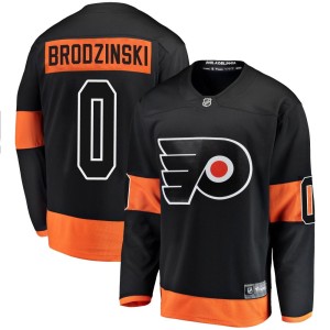 Youth Philadelphia Flyers Bryce Brodzinski Fanatics Branded Breakaway Alternate Jersey - Black