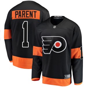 Youth Philadelphia Flyers Bernie Parent Fanatics Branded Breakaway Alternate Jersey - Black