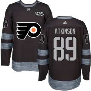 Men's Philadelphia Flyers Cam Atkinson Authentic 1917-2017 100th Anniversary Jersey - Black