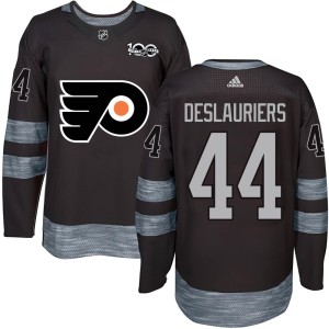 Men's Philadelphia Flyers Nicolas Deslauriers Authentic 1917-2017 100th Anniversary Jersey - Black