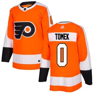 Youth Philadelphia Flyers Matej Tomek Adidas Authentic Home Jersey - Orange