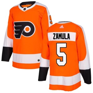 Youth Philadelphia Flyers Egor Zamula Adidas Authentic Home Jersey - Orange