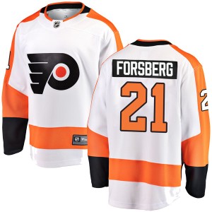 Youth Philadelphia Flyers Peter Forsberg Fanatics Branded Breakaway Away Jersey - White