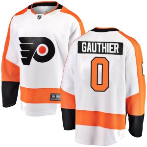 Youth Philadelphia Flyers Cutter Gauthier Fanatics Branded Breakaway Away Jersey - White
