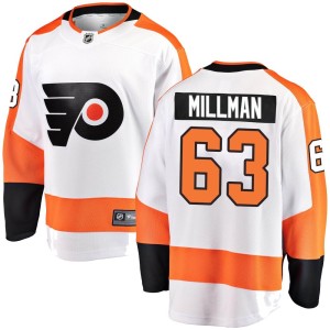 Youth Philadelphia Flyers Mason Millman Fanatics Branded Breakaway Away Jersey - White