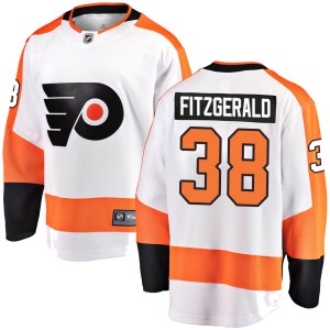 Men's Philadelphia Flyers Ryan Fitzgerald Fanatics Branded Breakaway Away Jersey - White