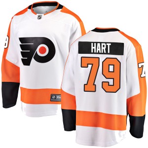 Men's Philadelphia Flyers Carter Hart Fanatics Branded Breakaway Away Jersey - White