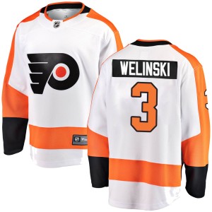 Men's Philadelphia Flyers Andy Welinski Fanatics Branded ized Breakaway Away Jersey - White