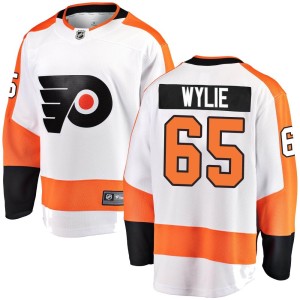 Men's Philadelphia Flyers Wyatte Wylie Fanatics Branded Breakaway Away Jersey - White