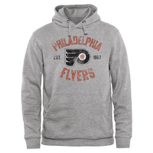 Men's Philadelphia Flyers Heritage Pullover Hoodie - Ash -