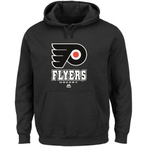 Men's Philadelphia Flyers Majestic Big & Tall Critical Victory Pullover Hoodie - - Black
