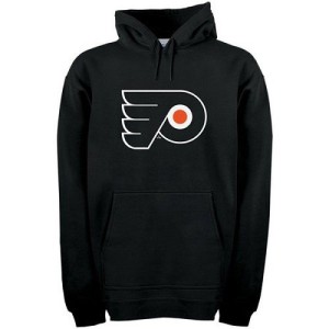 Men's Philadelphia Flyers Reebok Primary Logo Pullover Hoodie - - Black
