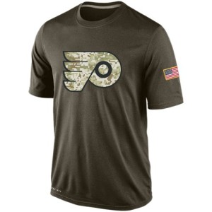 Men's Philadelphia Flyers Nike Salute To Service KO Performance Dri-FIT T-Shirt - Olive