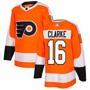 Men's Philadelphia Flyers Bobby Clarke Adidas Authentic Jersey - Orange