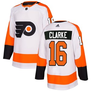 Men's Philadelphia Flyers Bobby Clarke Adidas Authentic Jersey - White