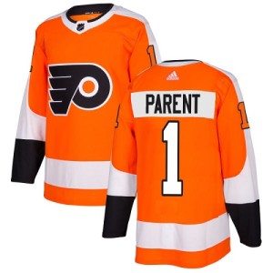 Youth Philadelphia Flyers Bernie Parent Adidas Authentic Home Jersey - Orange