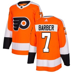 Youth Philadelphia Flyers Bill Barber Adidas Authentic Home Jersey - Orange