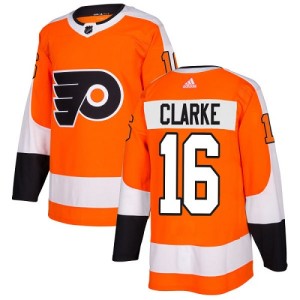 Youth Philadelphia Flyers Bobby Clarke Adidas Authentic Home Jersey - Orange