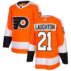 Youth Philadelphia Flyers Scott Laughton Adidas Authentic Home Jersey - Orange