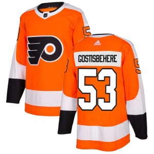 Youth Philadelphia Flyers Shayne Gostisbehere Adidas Authentic Home Jersey - Orange